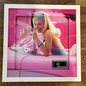 Signed Margot Robbie canvas